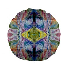 Painted Pebbles I Repeats Standard 15  Premium Round Cushions