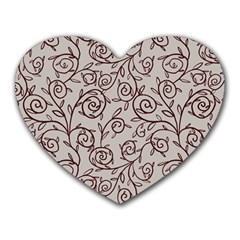 Curly Lines Heart Mousepads by SychEva