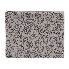 Curly Lines Cosmetic Bag (xl) by SychEva