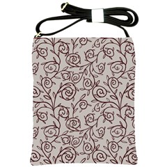 Curly Lines Shoulder Sling Bag by SychEva