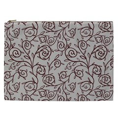 Curly Lines Cosmetic Bag (xxl) by SychEva