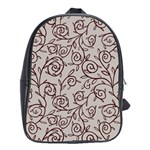 Curly Lines School Bag (XL) Front