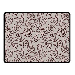 Curly Lines Double Sided Fleece Blanket (small)  by SychEva