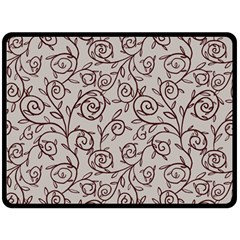 Curly Lines Double Sided Fleece Blanket (large)  by SychEva