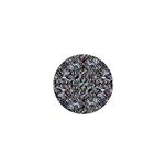 Intricate Textured Ornate Pattern Design 1  Mini Magnets Front