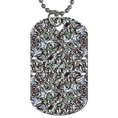 Intricate Textured Ornate Pattern Design Dog Tag (one Side)