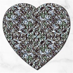 Intricate Textured Ornate Pattern Design Jigsaw Puzzle (heart) by dflcprintsclothing