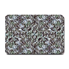 Intricate Textured Ornate Pattern Design Small Doormat  by dflcprintsclothing