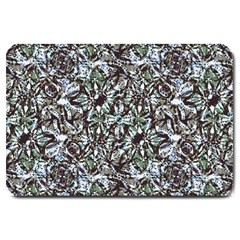 Intricate Textured Ornate Pattern Design Large Doormat  by dflcprintsclothing