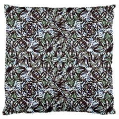 Intricate Textured Ornate Pattern Design Large Cushion Case (two Sides)