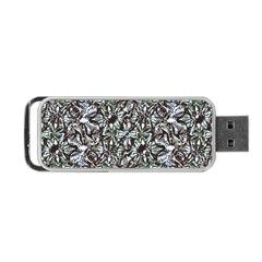 Intricate Textured Ornate Pattern Design Portable Usb Flash (one Side) by dflcprintsclothing