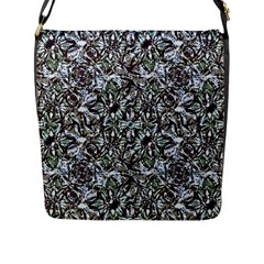 Intricate Textured Ornate Pattern Design Flap Closure Messenger Bag (l) by dflcprintsclothing