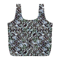 Intricate Textured Ornate Pattern Design Full Print Recycle Bag (l) by dflcprintsclothing