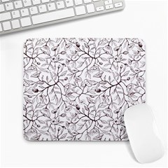 Pencil Flowers Seamless Pattern Large Mousepads by SychEva