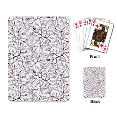 Pencil Flowers Seamless Pattern Playing Cards Single Design (rectangle) by SychEva