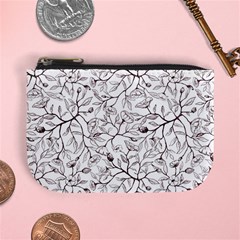 Pencil Flowers Seamless Pattern Mini Coin Purse by SychEva