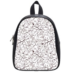 Pencil Flowers Seamless Pattern School Bag (small) by SychEva