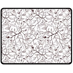 Pencil Flowers Seamless Pattern Fleece Blanket (Medium) 