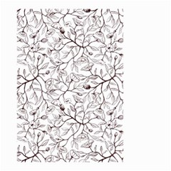 Pencil Flowers Seamless Pattern Small Garden Flag (two Sides) by SychEva