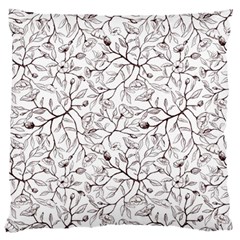 Pencil Flowers Seamless Pattern Large Flano Cushion Case (One Side)