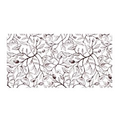 Pencil Flowers Seamless Pattern Satin Wrap by SychEva