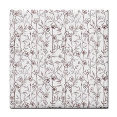 Pencil Flowers Tile Coaster