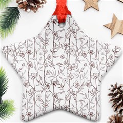 Pencil Flowers Ornament (Star)