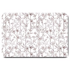 Pencil Flowers Large Doormat  by SychEva