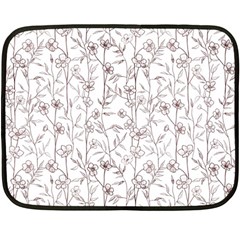 Pencil Flowers Double Sided Fleece Blanket (Mini) 