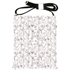 Pencil Flowers Shoulder Sling Bag