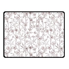 Pencil Flowers Fleece Blanket (Small)