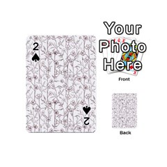 Pencil Flowers Playing Cards 54 Designs (Mini)