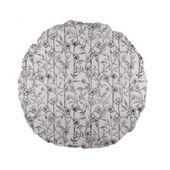 Pencil Flowers Standard 15  Premium Flano Round Cushions