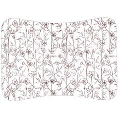 Pencil Flowers Velour Seat Head Rest Cushion