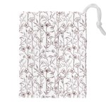 Pencil Flowers Drawstring Pouch (5XL) Front