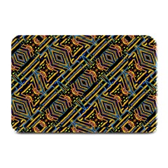 Electric Neon Lines Pattern Design Plate Mats by dflcprintsclothing