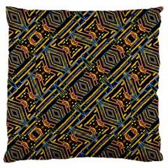 Electric Neon Lines Pattern Design Standard Flano Cushion Case (Two Sides)