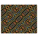 Electric Neon Lines Pattern Design Double Sided Flano Blanket (Medium)  60 x50  Blanket Front