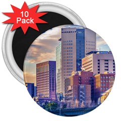 Akihabara Zone Urban Scene Tokyo Japan 3  Magnets (10 Pack)  by dflcprintsclothing