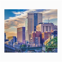 Akihabara Zone Urban Scene Tokyo Japan Small Glasses Cloth (2 Sides) by dflcprintsclothing