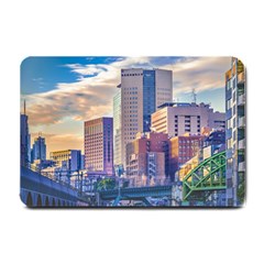 Akihabara Zone Urban Scene Tokyo Japan Small Doormat  by dflcprintsclothing