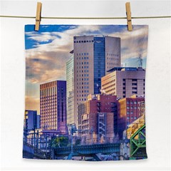 Akihabara Zone Urban Scene Tokyo Japan Face Towel by dflcprintsclothing