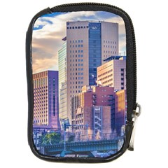 Akihabara Zone Urban Scene Tokyo Japan Compact Camera Leather Case by dflcprintsclothing