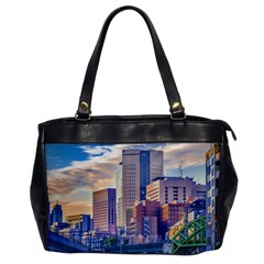 Akihabara Zone Urban Scene Tokyo Japan Oversize Office Handbag by dflcprintsclothing