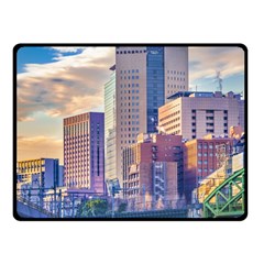 Akihabara Zone Urban Scene Tokyo Japan Fleece Blanket (small) by dflcprintsclothing