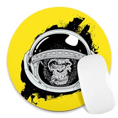 Spacemonkey Round Mousepads by goljakoff