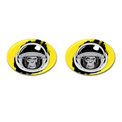 Spacemonkey Cufflinks (oval) by goljakoff