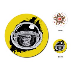 Spacemonkey Playing Cards Single Design (round) by goljakoff