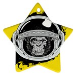 Spacemonkey Star Ornament (Two Sides) Back