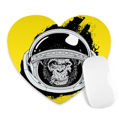 Spacemonkey Heart Mousepads by goljakoff